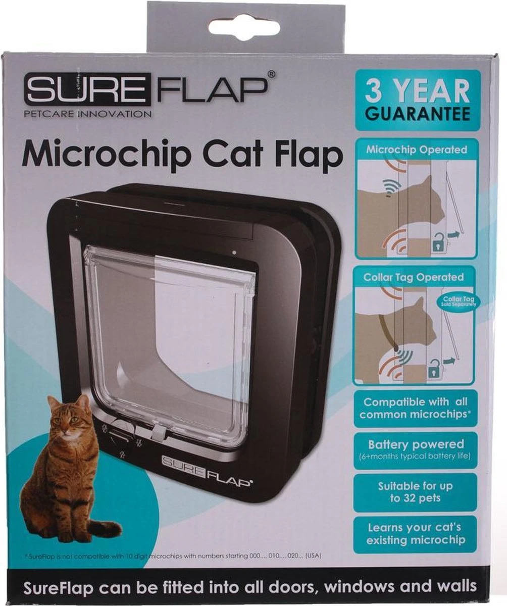 SureFlap Microchip Kattenluik M - Bruin - 12 X 14 Cm - Afbeelding 10
