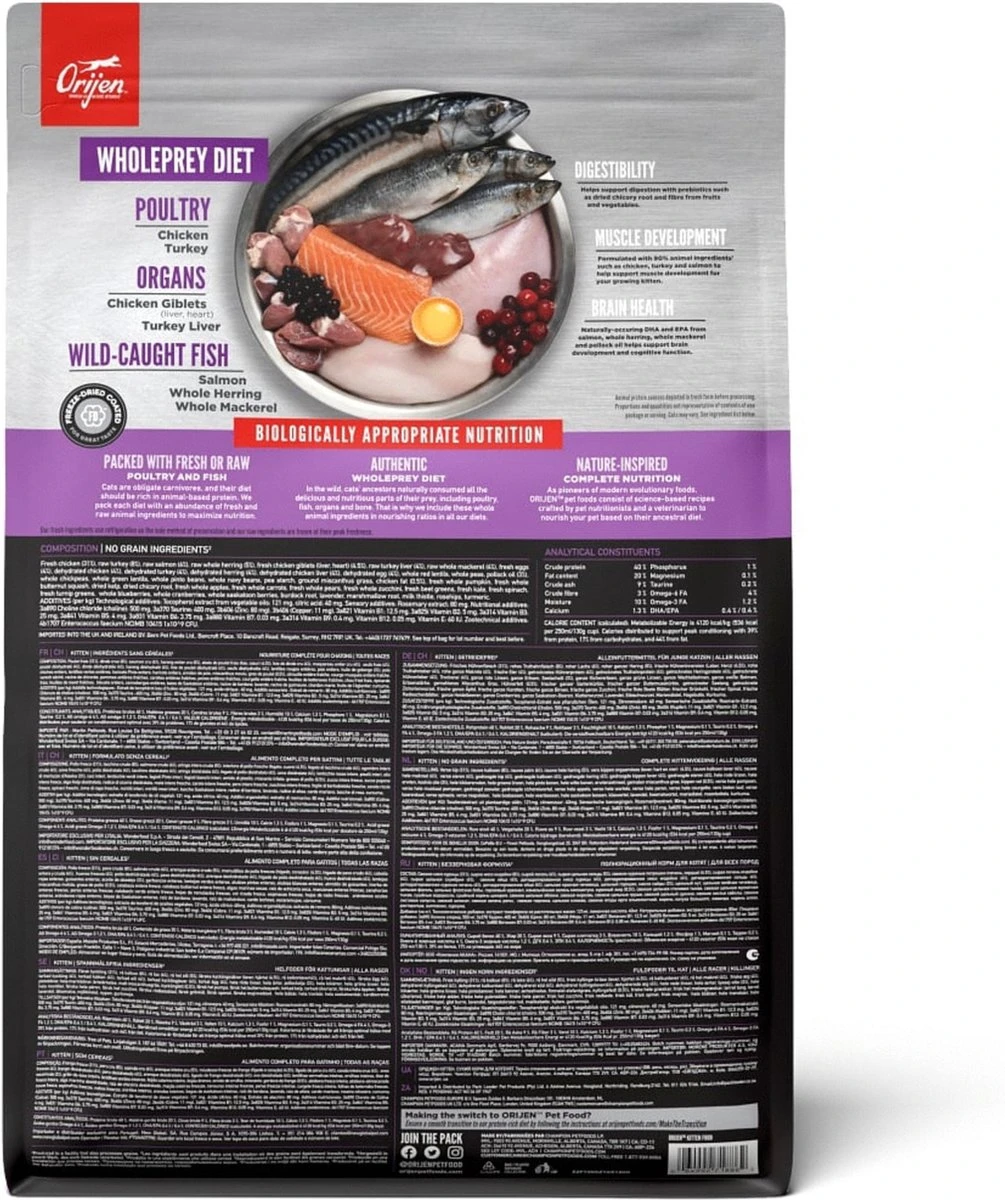 Orijen Kattenvoer Whole Prey Kitten 1,8 Kg - Afbeelding 5