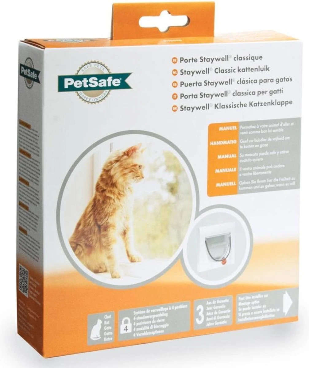 Petsafe 919 Classic - Wit - Kattenluik - 22,4 X 22,4 X 22,4 Cm - Afbeelding 3