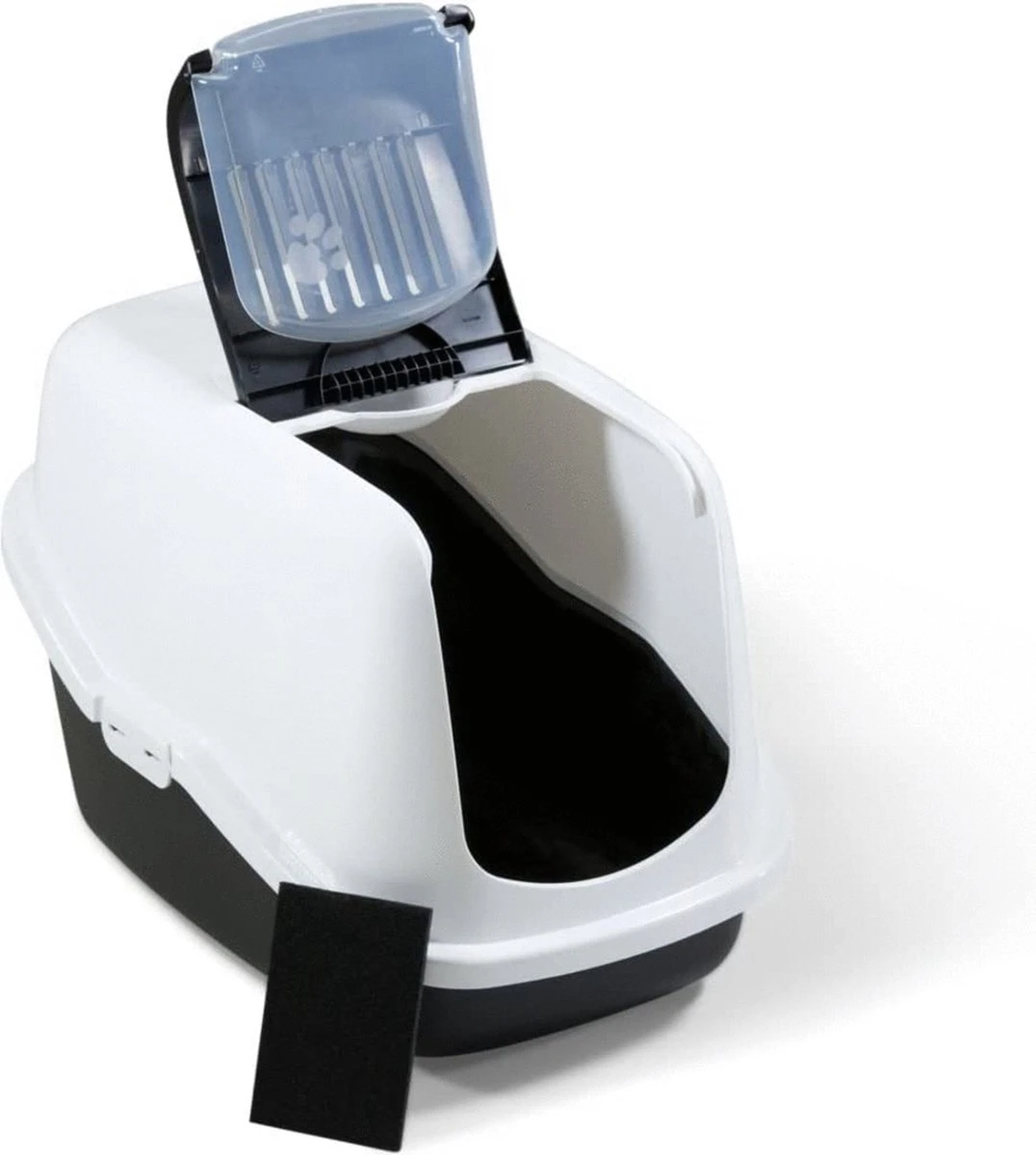 Savic Kattenbak Nestor - Kattenbak - Zwart/Wit - 56 X 39 X 38,5 - Afbeelding 10