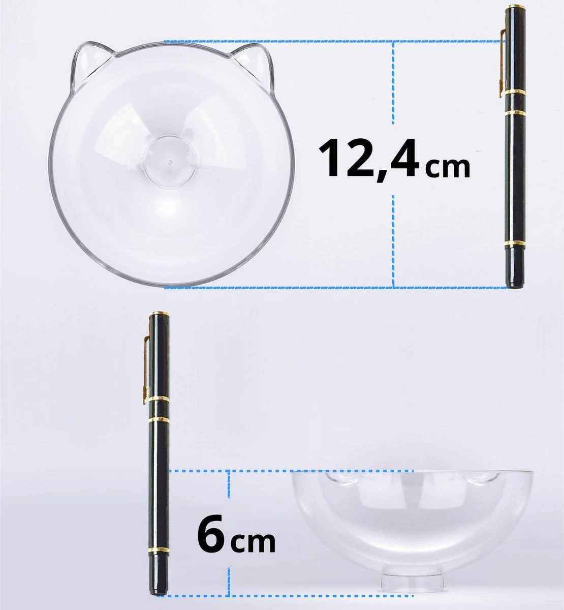 Behave Dubbele Voerbak - Drinkbak - Katten - Verstelbaar - Wit - Afbeelding 6