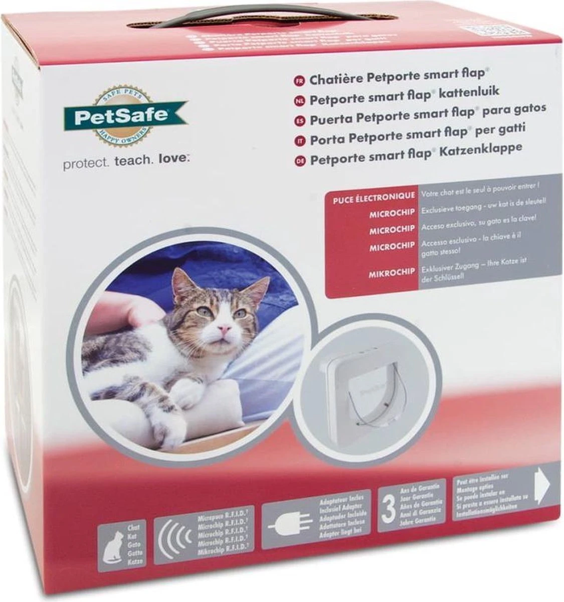 PetSafe Petporte Smart Flap - Kattenluik - Wit - 15,9 X 24,1 X 23,8 Cm - Afbeelding 3