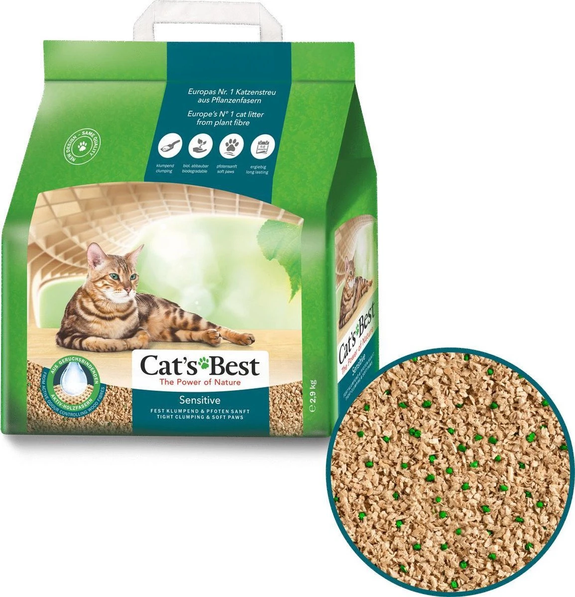 Cat's Best Sensitive - Kattenbakvulling - 20 L - Afbeelding 2