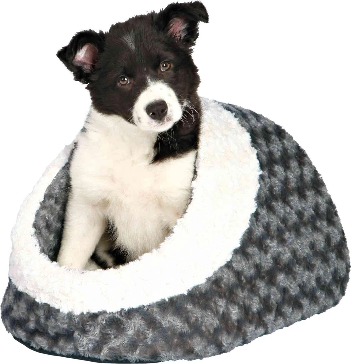 Trixie Kattenmand Iglo Kaline Grijs / Creme - 41X35X26 CM - Afbeelding 3