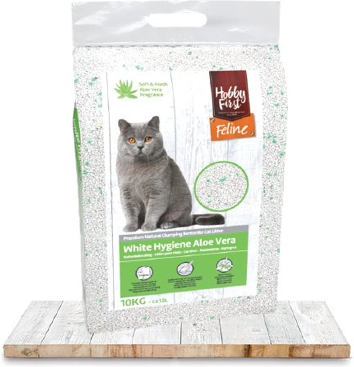 Hobby First Feline White Hygiëne Aloe Vera 12 Ltr - Afbeelding 2