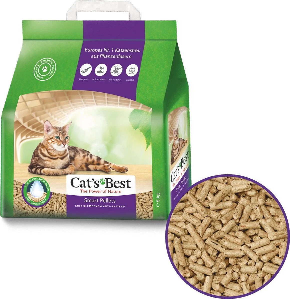 Cat's Best Smart Pallets - Kattenbakvulling - 10 L - Afbeelding 2