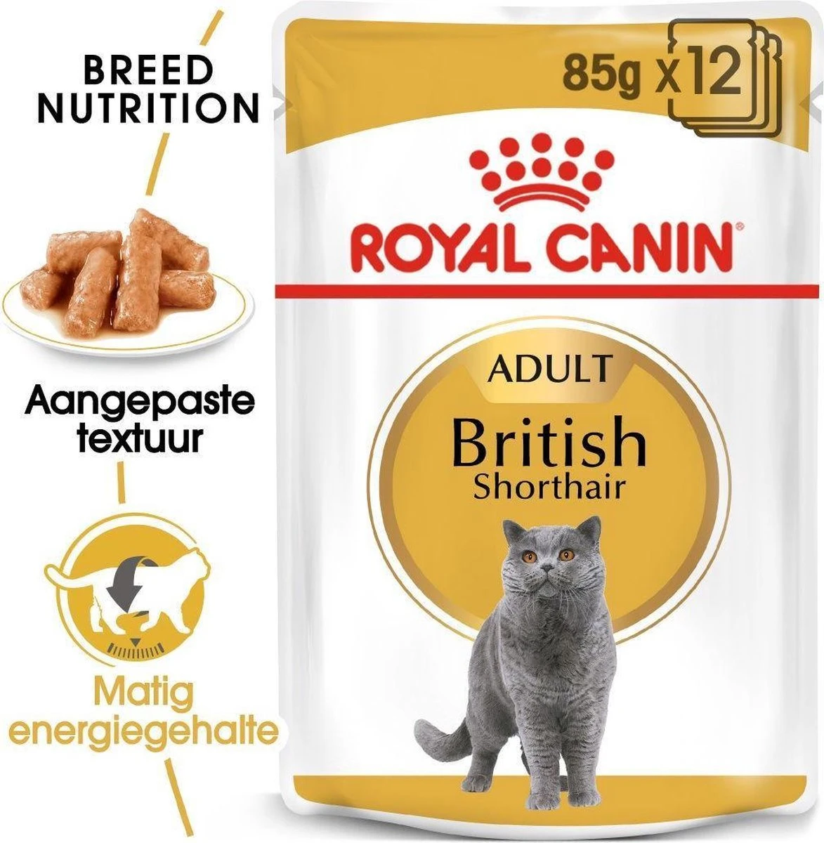 Royal Canin Fbn British Shorthair Adult Pouch - Kattenvoer - 12x85 G - Afbeelding 9