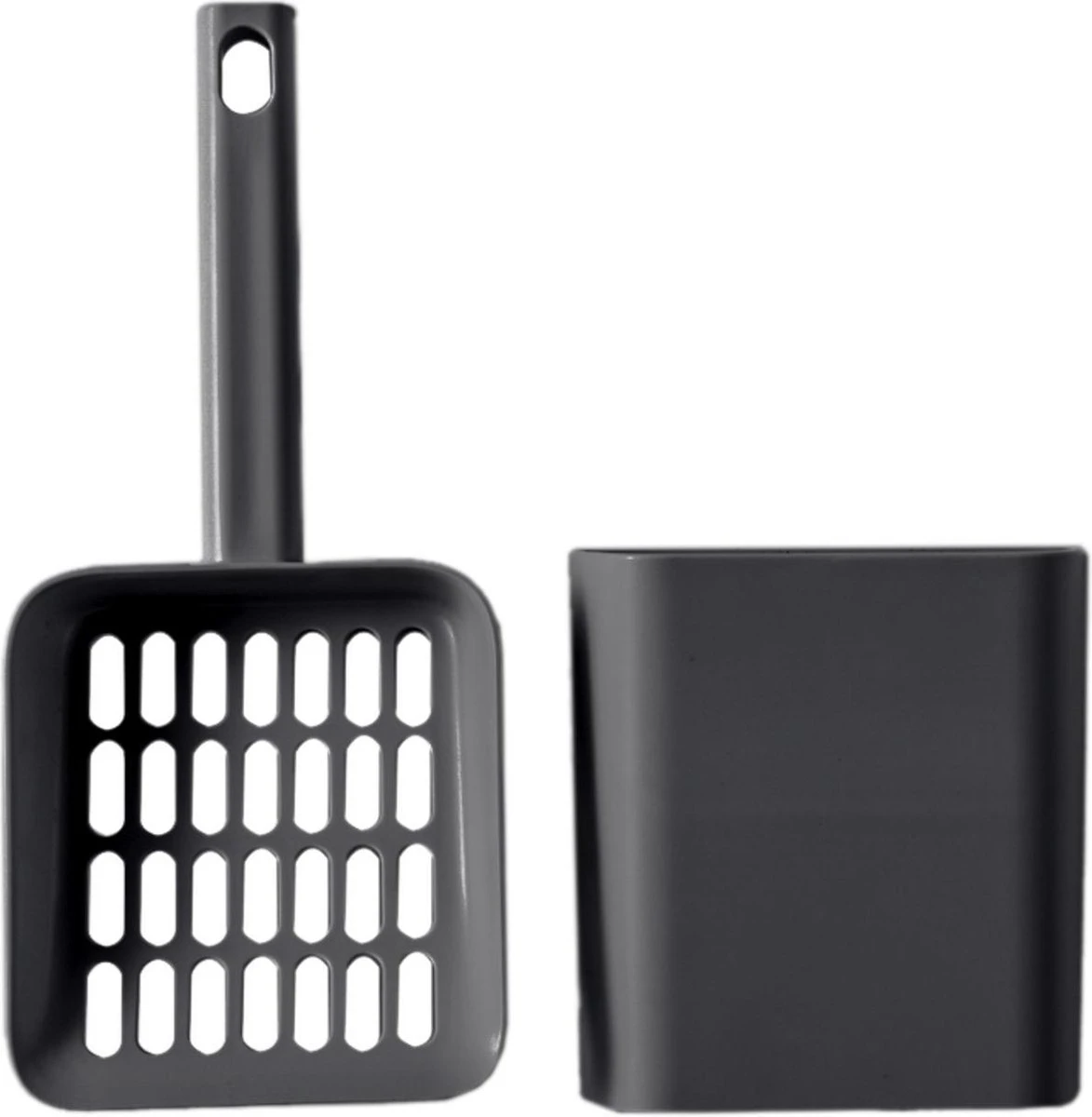 Hoopo® Dome Kattenbak Grijs - Kattenbak - Kattenbakschep - Kattenbakmat - Afbeelding 4