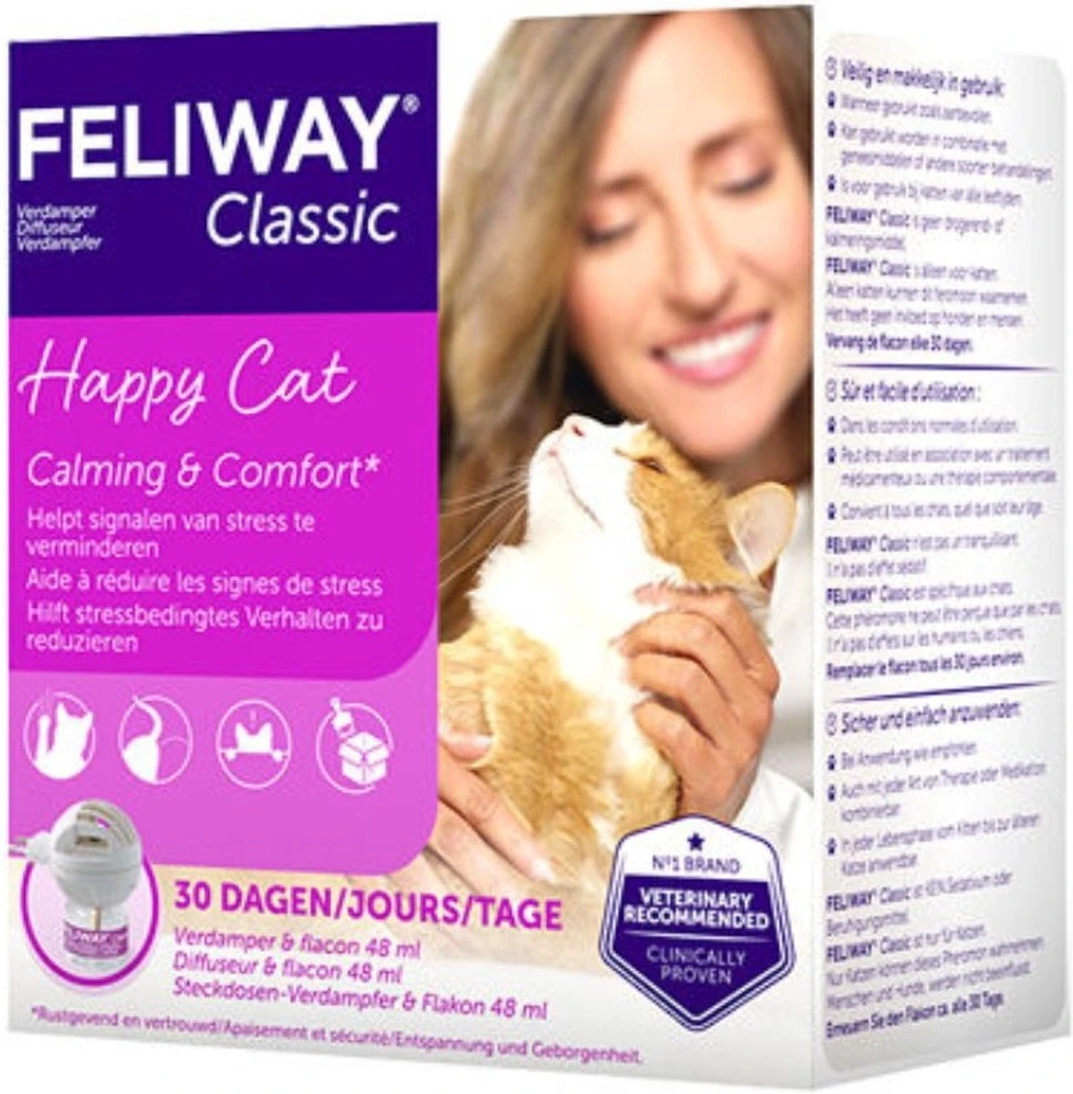 Feliway Classic - Startset - 1 Verdamper + 1 Vulling 48ml - Anti-stress Voor Kat - Afbeelding 10