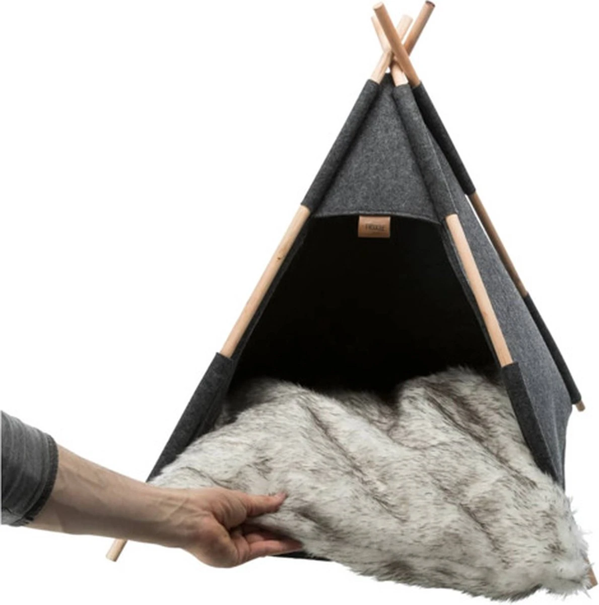 TRIXIE Huisdierengrot Tipi 55x65x55 Cm Vilt - Afbeelding 11