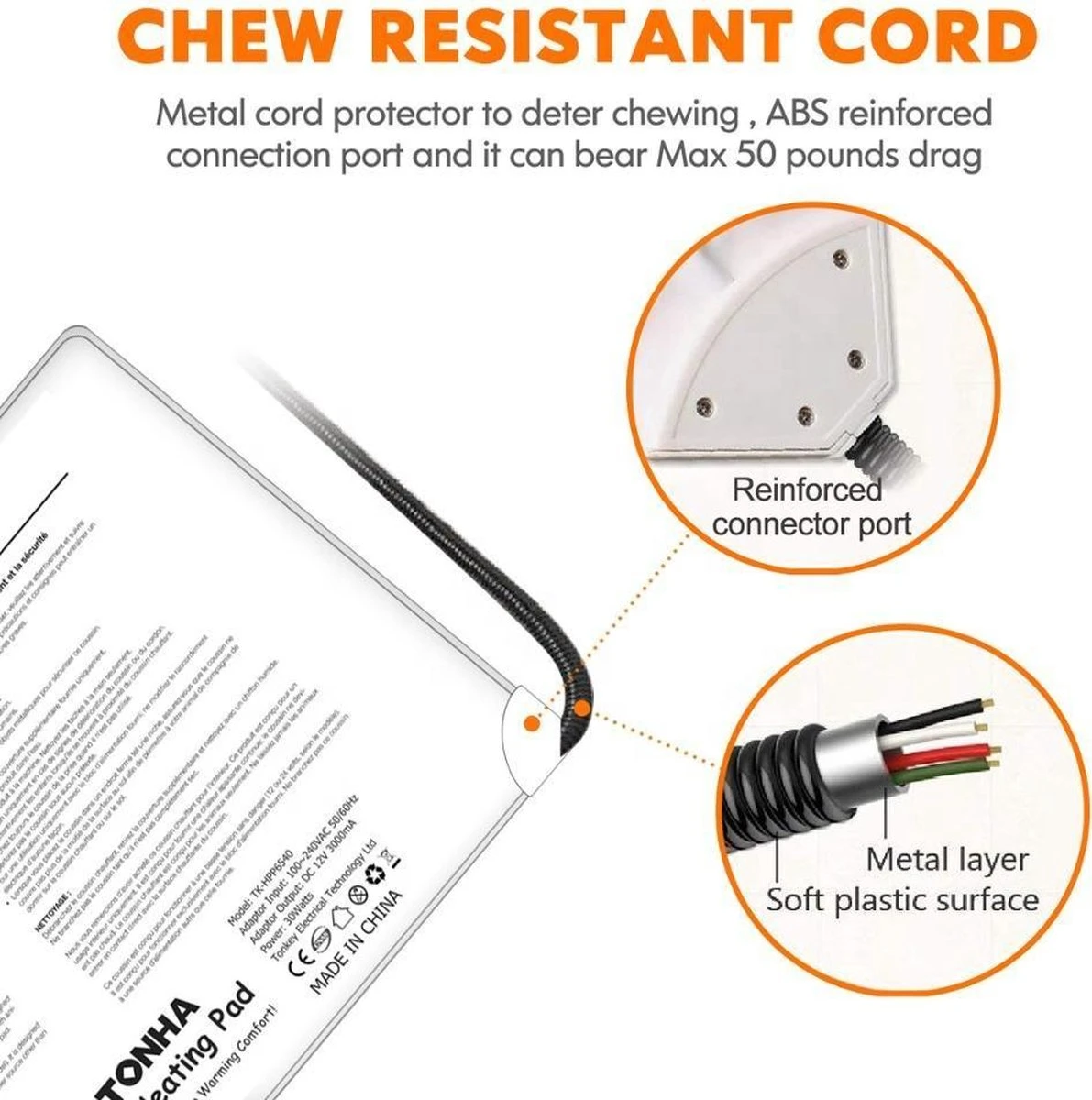 Warmtemat Voor Huisdieren 12V 65x40cm - Afbeelding 6