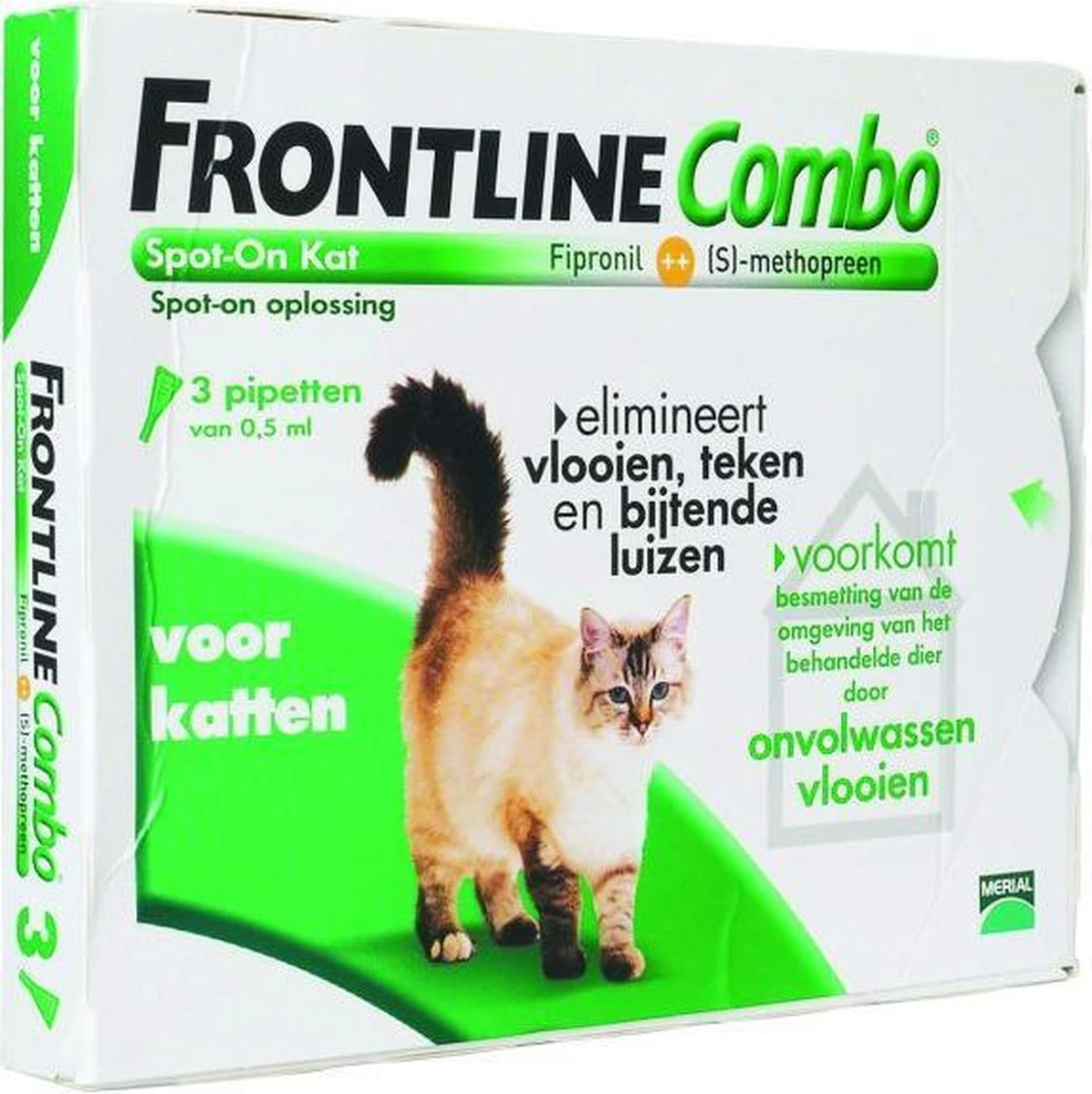 Frontline Combo Anti Vlooienmiddel En Tekenmiddel Kat - 3 Pipetten - Afbeelding 12