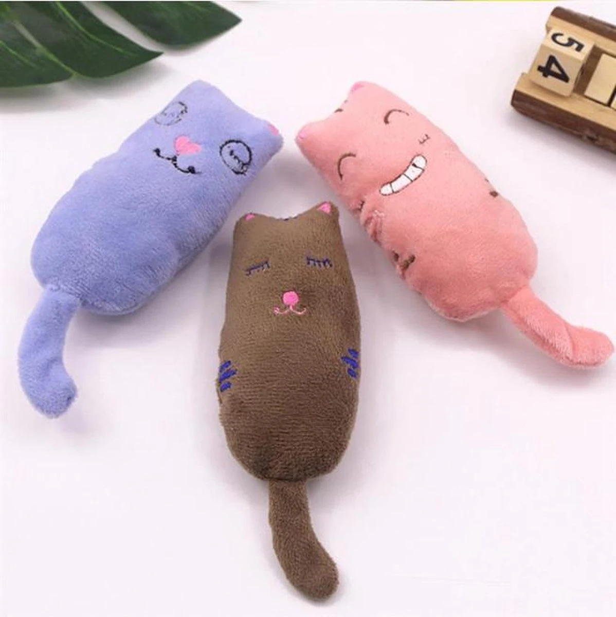 Cabantis Funny Catnip Knuffeldier|Katten-speelgoed|Kattenkruid|Knuffeldier|Cabantis|Groen - Afbeelding 2