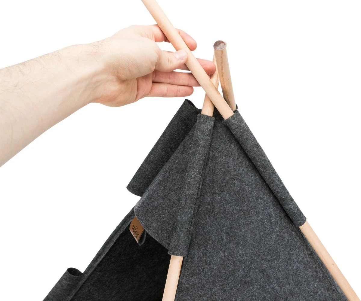 TRIXIE Huisdierengrot Tipi 55x65x55 Cm Vilt - Afbeelding 9