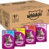 Whiskas 1 - Kattenvoer - Gehydrateerd - In Verschillende Smaken - 84 Stuks (84 X 100 G)