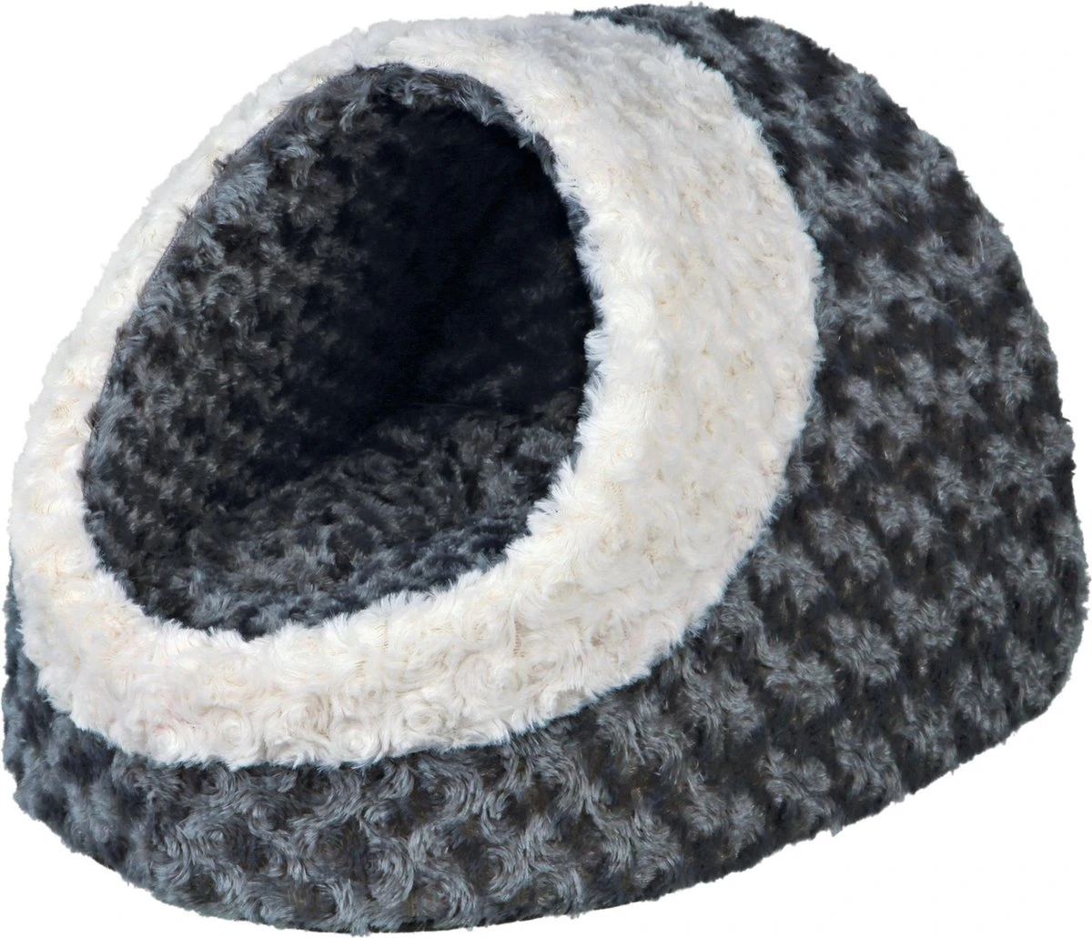 Trixie Kattenmand Iglo Kaline Grijs / Creme - 41X35X26 CM - Afbeelding 2