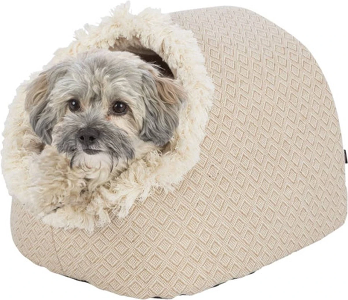 Trixie Kattenmand Iglo Boho Beige - 35X41X26 CM - Afbeelding 2