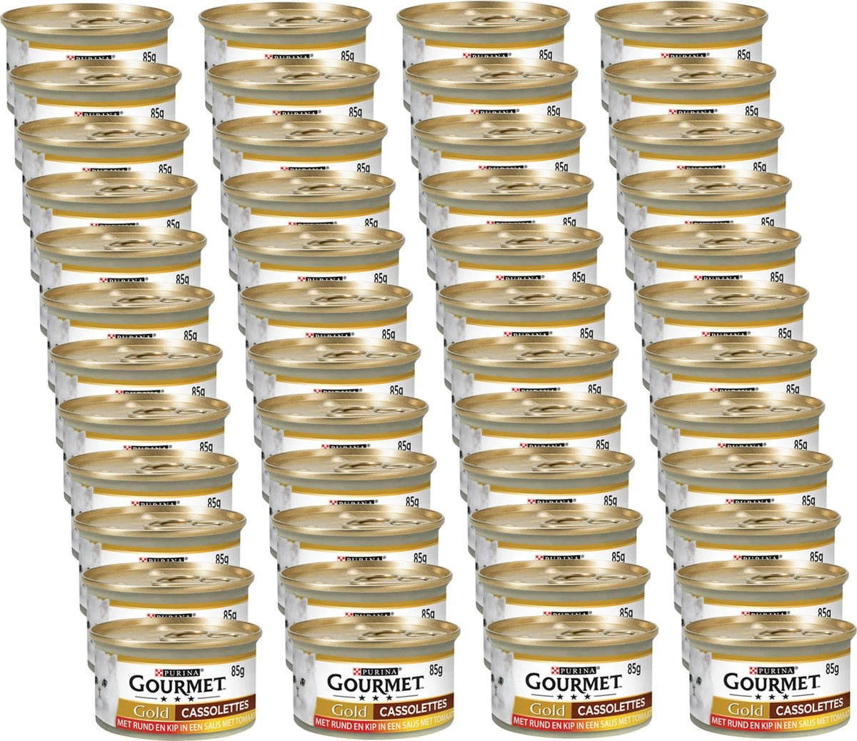 Gourmet Gold Cassolettes 85 G - Kattenvoer - 48 X Rund&Tomaat - Afbeelding 2