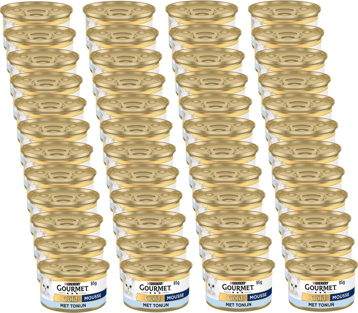 Gourmet Gold Mousse 85 G - Kattenvoer - 48 X Tonijn - Afbeelding 2