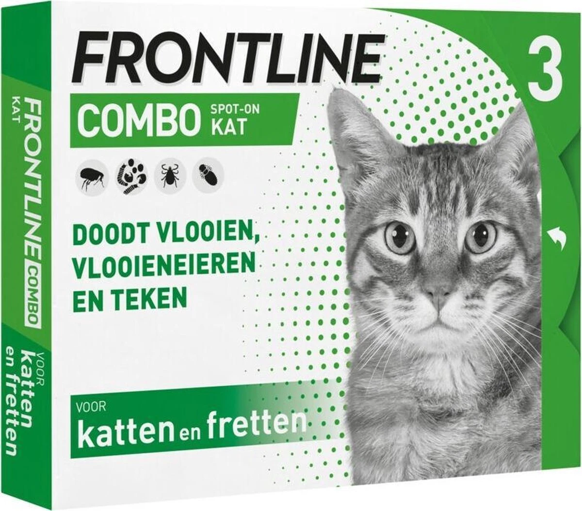 Frontline Combo Anti Vlooienmiddel En Tekenmiddel Kat - 3 Pipetten - Afbeelding 8