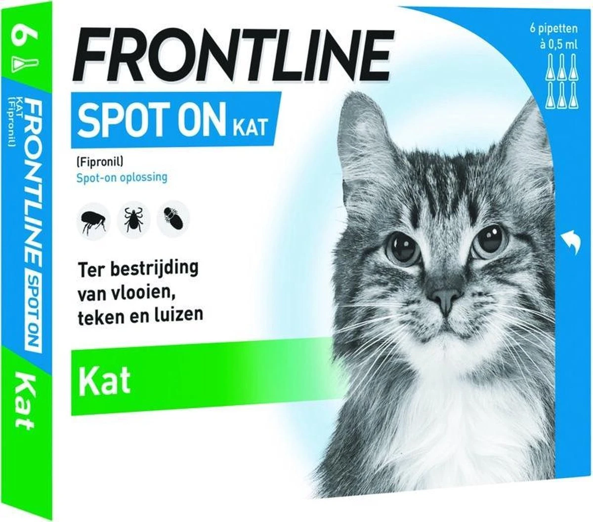 Frontline Spot-On Anti Vlooienmiddel Kat - 6 Pipetten - Afbeelding 7