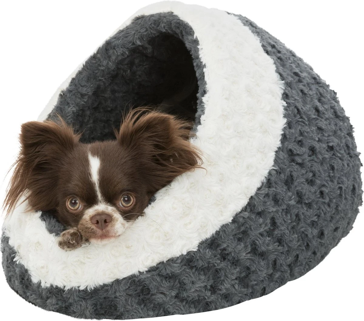 Trixie Kattenmand Iglo Kaline Grijs / Creme - 41X35X26 CM - Afbeelding 4