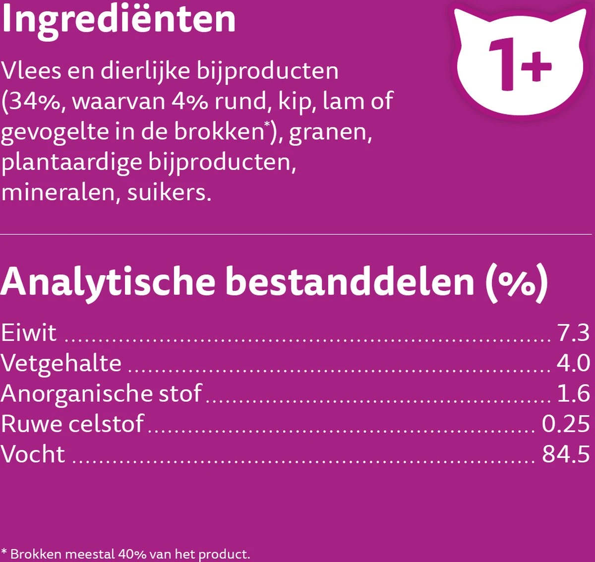 Whiskas 1+ Natvoer - Classic - Selectie In Saus - Maaltijdzakjes 80 X 85 G - Afbeelding 3