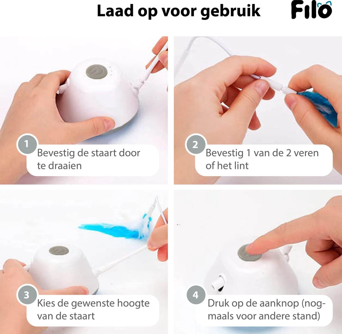 Filo Elektrisch Rijdend Kattenspeelgoed Met Laser - Rijdend Kattenspeeltje - Automatisch Interactief Speelgoed Katten - Kattencadeaus - Elektronisch Speelgoed Kittens - Kat - Kitten - Laserspeelgoed - Kado - Afbeelding 7