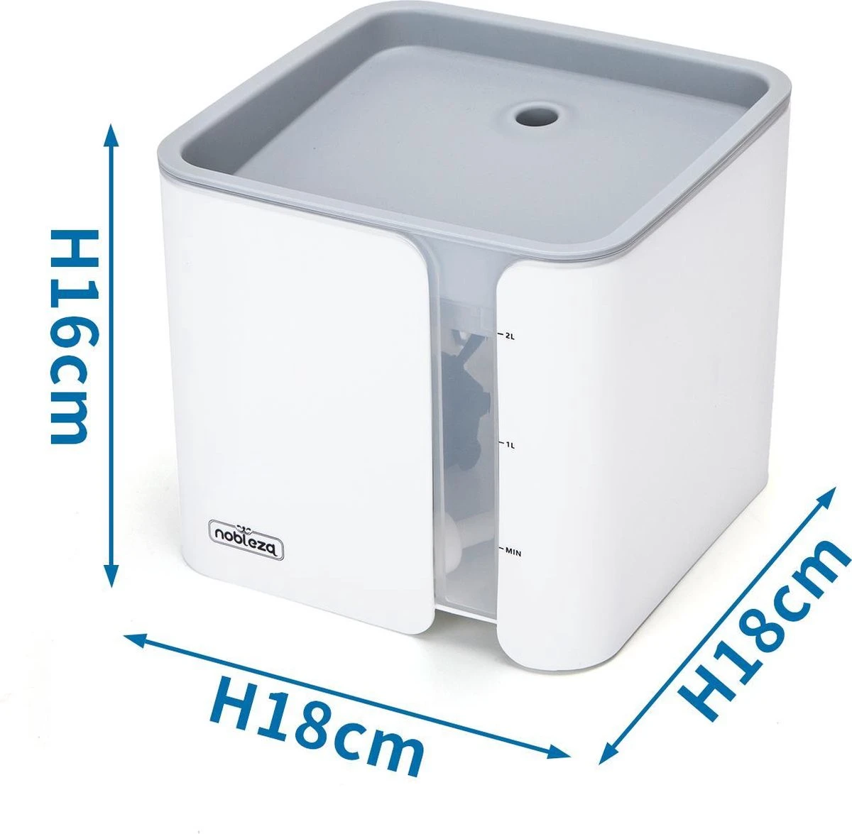 Nobleza USB Drinkfontein Voor Hond/Kat - 2L - Incl. 2 Filters - Wit - Afbeelding 9