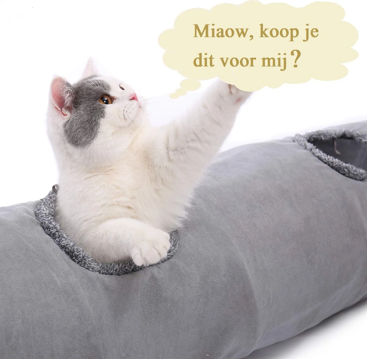 Bonbox Shop - Kattentunnel - 130 CM - Katten Speelgoed - Kitten - Spelen- Speeltunnel - Speelgoed Voor Katten - Afbeelding 3