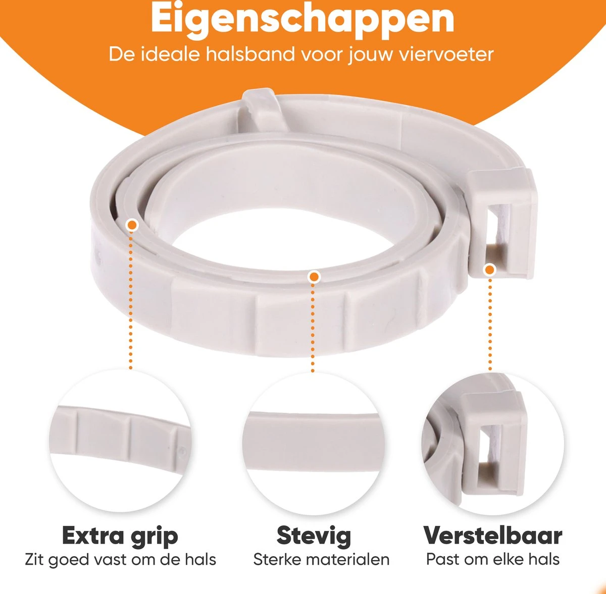 Nafurapets Vlooienband Voor Kat – Anti Vlooien – Teken Band – 100% Natuurlijk – 8 Maanden Bescherming – Grote & Kleine Kat - Afbeelding 3