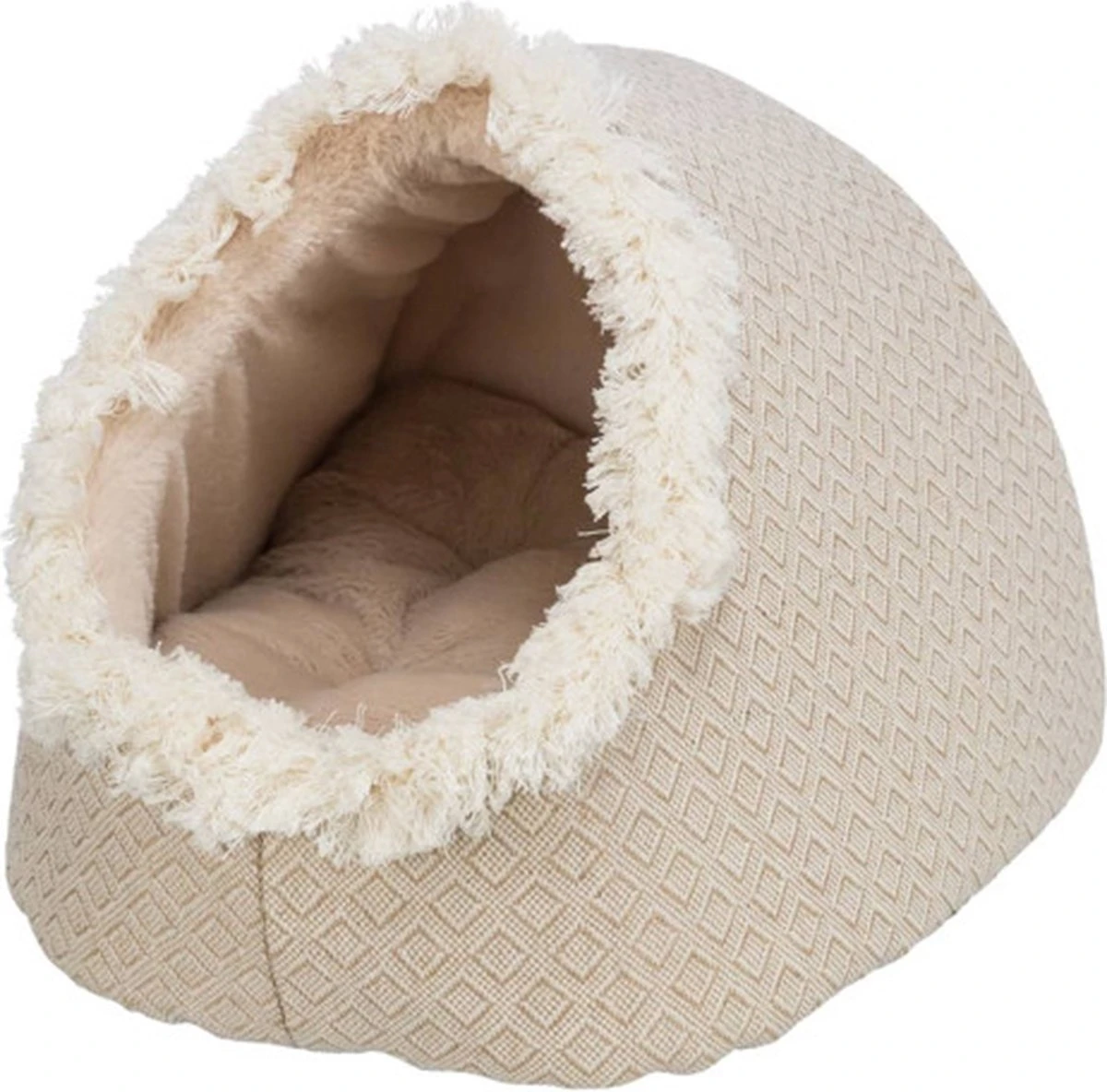 Trixie Kattenmand Iglo Boho Beige - 35X41X26 CM - Afbeelding 4