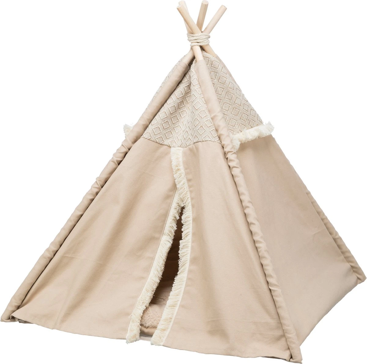 Trixie Kattenmand Tipi Boho Beige - 55X55X65 CM - Afbeelding 10
