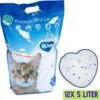 Duvo+ Premium Silica Kattenbakvulling - Voordeelverpakking - 12x 5L - Incl. Wol Muisje Met Catnip!