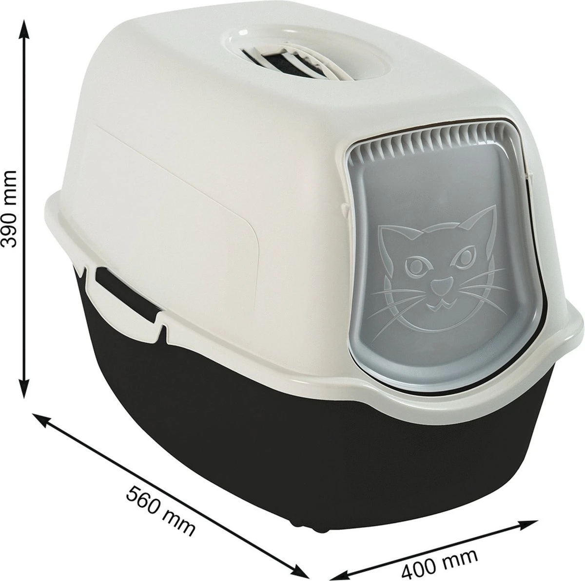 Rotho Bailey - Kattenbak - Zwart/Zand - Afbeelding 2