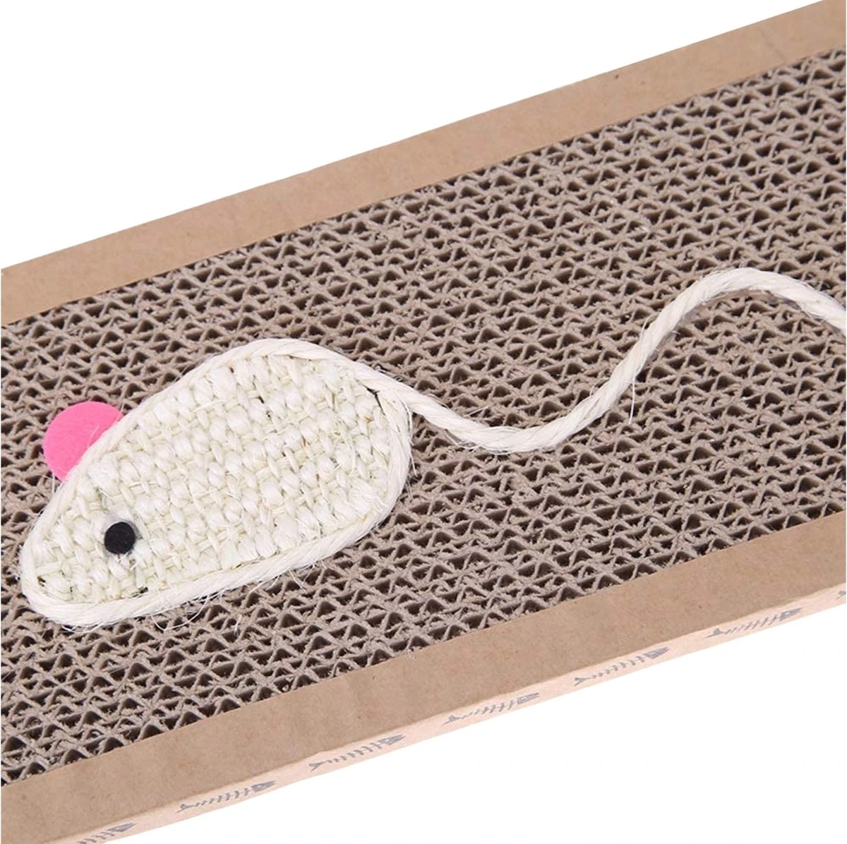 Krabmat Voor Katten - Krabplank- Incl. Kattenkruid - Karton - 38x12,5x1,8 Cm - Afbeelding 4