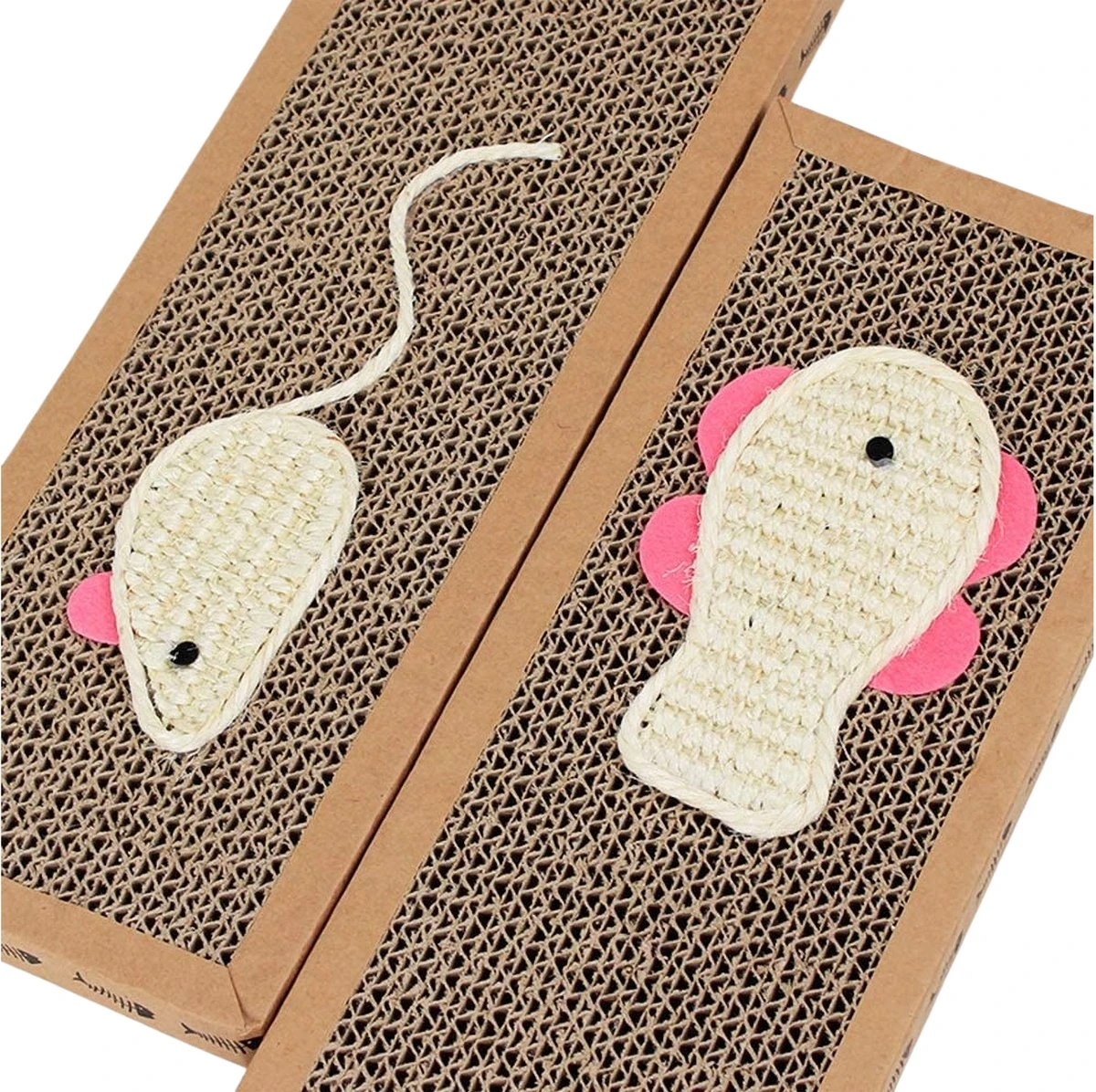 Krabmat Voor Katten - Krabplank- Incl. Kattenkruid - Karton - 38x12,5x1,8 Cm - Afbeelding 5