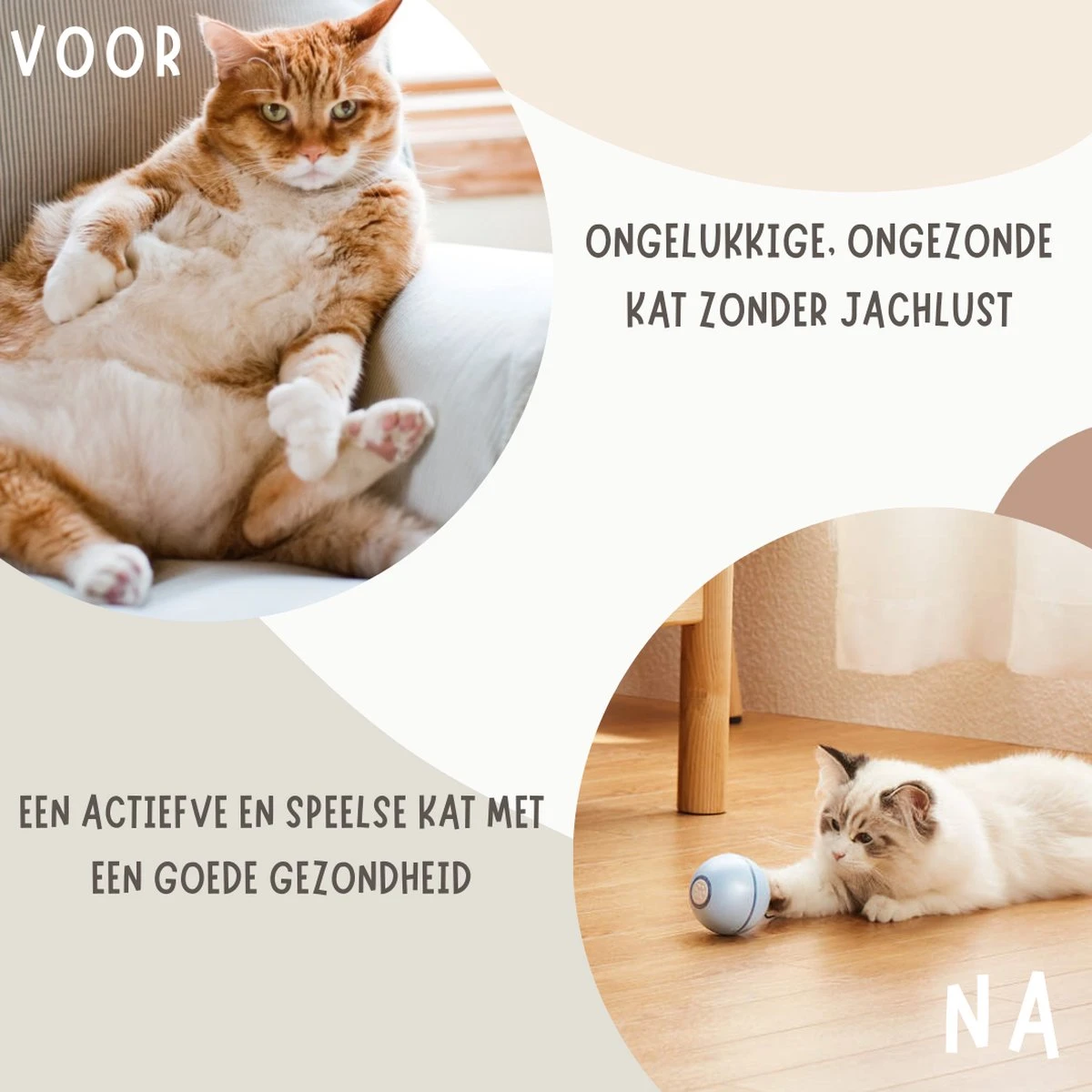 MyBuddy - Interactieve Zelf Rollende Bal - Kattenspeeltjes - Kattenspeelgoed - Bal Voor Katten - LED Lights - Speelgoed - USB - Roze - Afbeelding 5