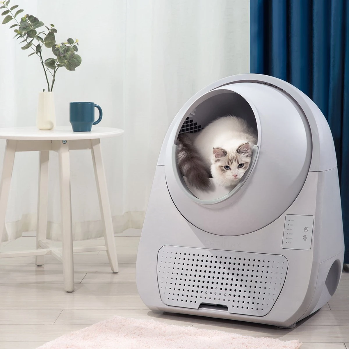 Catlink Smart Litter Box - Scooper Young - Zelfreinigende Kattenbak Zonder Wifi - Kleur Grijs - Afbeelding 3