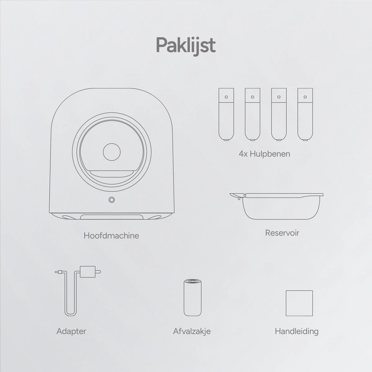 Petree Cube - Zelfreinigende Kattenbak - Automatisch - Bedienen Via De App - Katten - Anti-geur - 60 X 52 X 64 Cm - Afbeelding 12