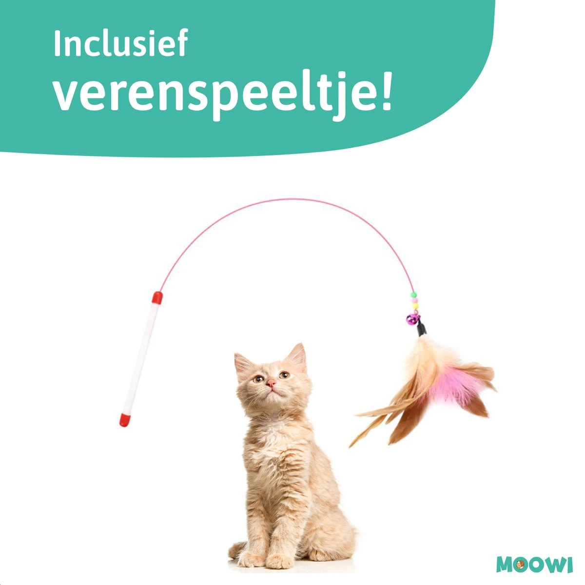 Kattenbakmat - 40 X 50 Cm - Creamy White - Uitloopmat Kat - Kattenbakvulling - Opvang Ruimte - Grit Opvanger - Waterdicht - Beige - Eco-friendly - Incl. Speeltje - Afbeelding 8