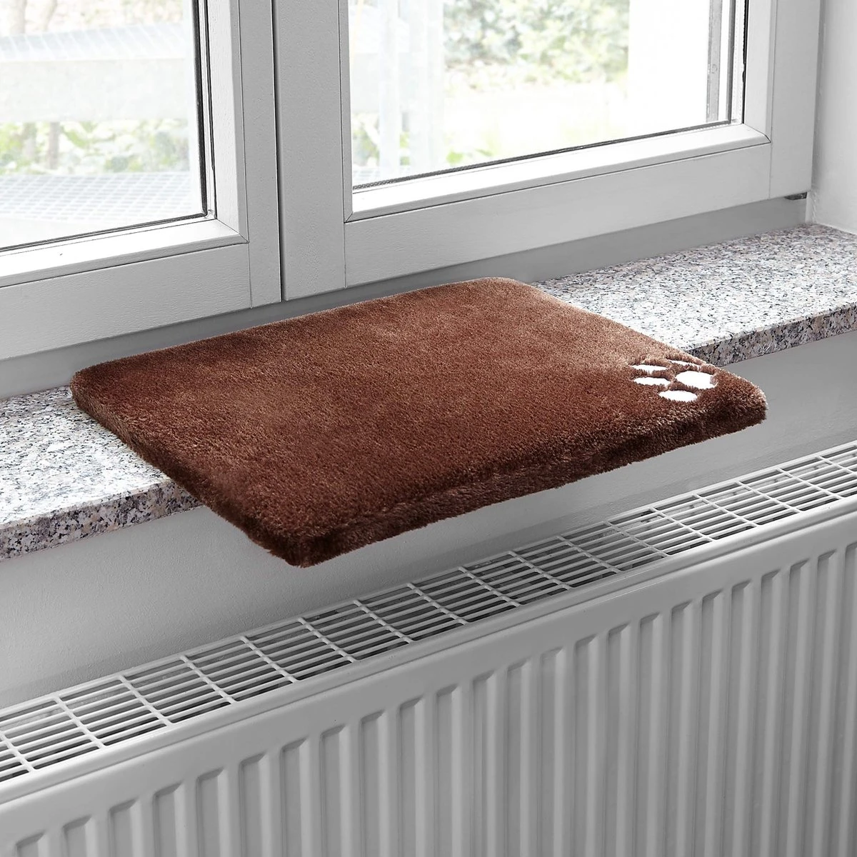 PRETTY KITTY Cat Window Bed 32x41cm: Knuffelig Kattenbed Voor De Vensterbank, Premium Kattenbed Fluffy Voor Het Raam, Vensterbank Kat - Wasbaar, Vensterbank Kat - Afbeelding 3
