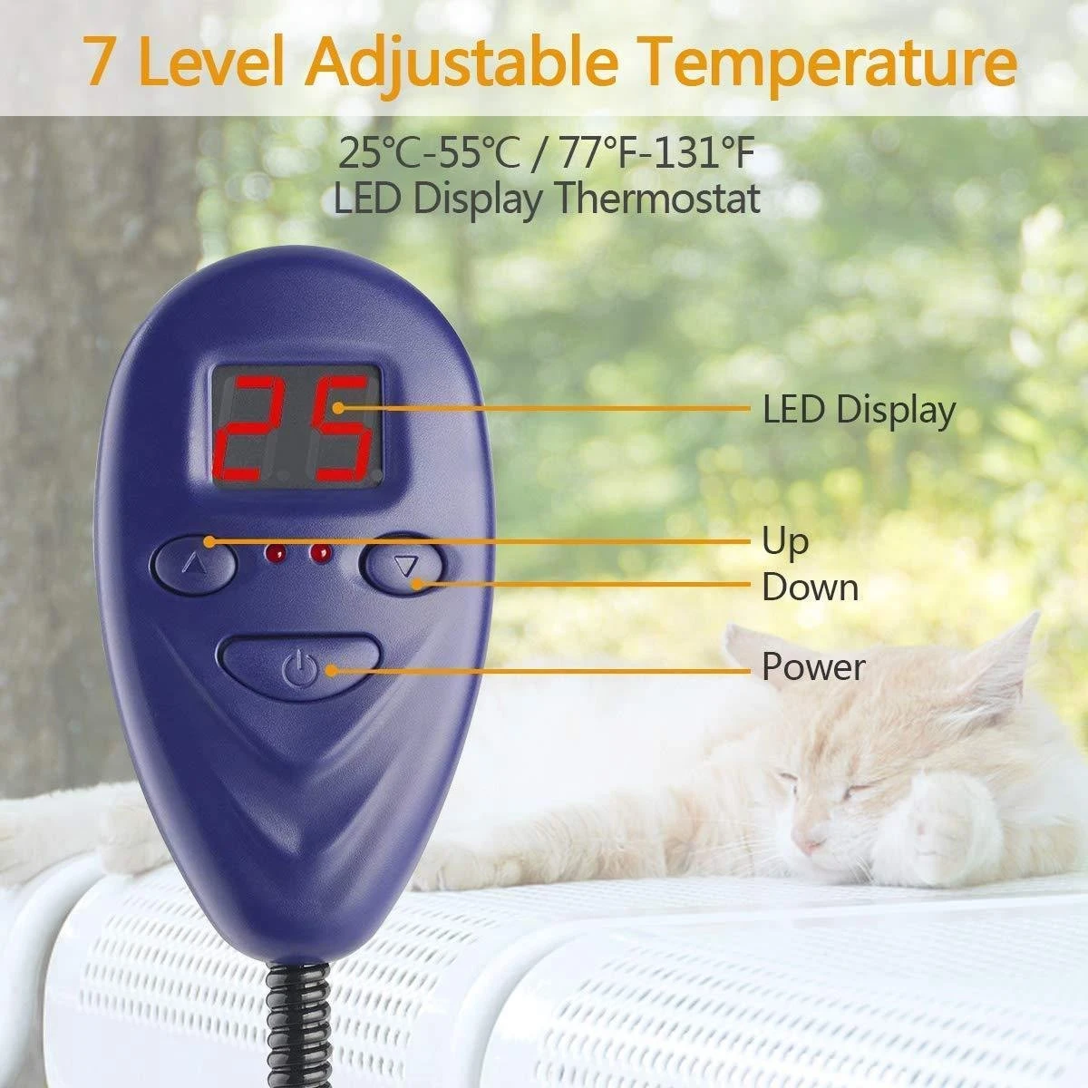 Warmtemat Voor Huisdieren 12V 65x40cm - Afbeelding 9