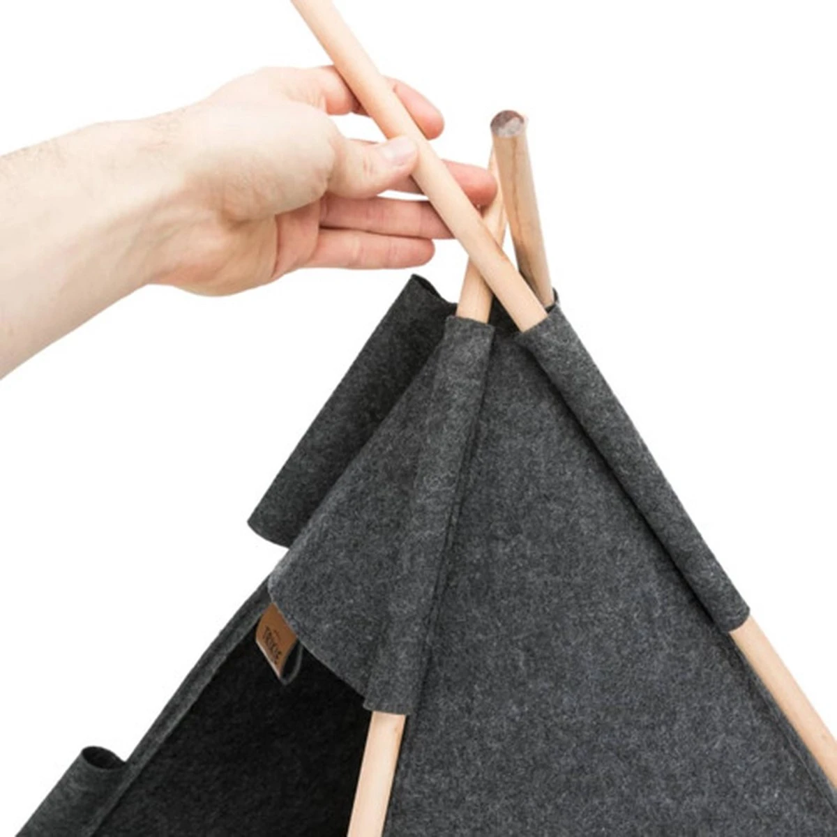 TRIXIE Huisdierengrot Tipi 55x65x55 Cm Vilt - Afbeelding 15