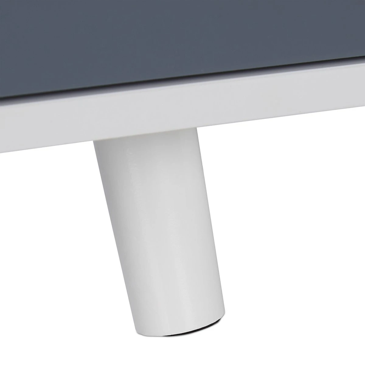 Relaxdays Kattenbak Ombouw Design - Kattenhuis Op Pootjes - Kattenmeubel Wit - Kattenkast - Afbeelding 4