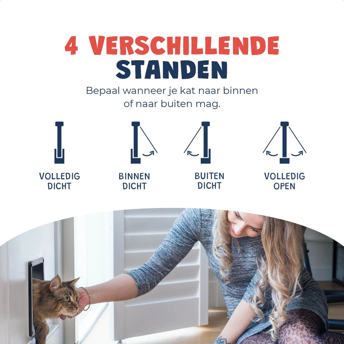 JC Pets Premium Kattenluik - Inclusief Tunnel - 4 Vergrendelingsstanden - Zwart - 20 X 19 X 5.5 Cm - Waterdicht - Afbeelding 5