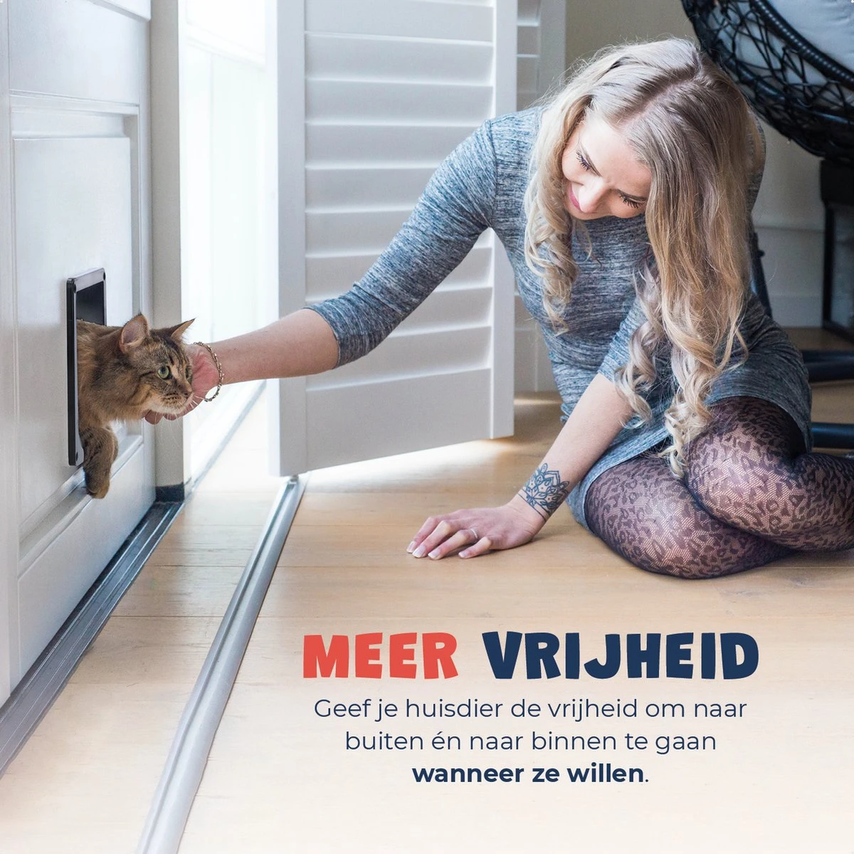 JC Pets Premium Kattenluik - Inclusief Tunnel - 4 Vergrendelingsstanden - Zwart - 20 X 19 X 5.5 Cm - Waterdicht - Afbeelding 8