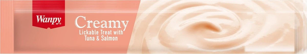 Wanpy Creamy Lickable Treats Tonijn En Garnaal - Voordeelbundel 5 Stuks - Kattensnack - Afbeelding 2