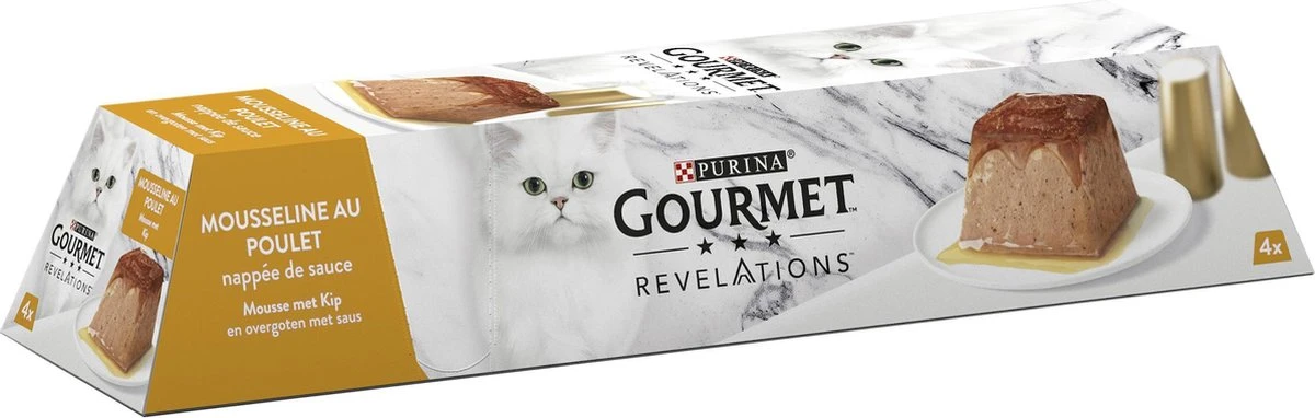 Gourmet Revelations Mousse - Kattenvoer Natvoer - Kip - 24 X 57 G - Afbeelding 2