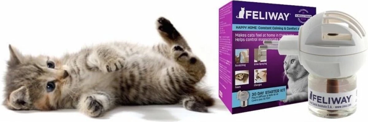Feliway Classic - Startset - 1 Verdamper + 1 Vulling 48ml - Anti-stress Voor Kat - Afbeelding 2